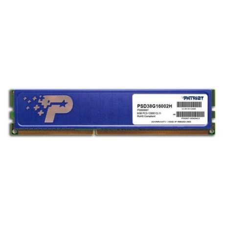 Модуль памяти PATRIOT PSD38G16002H DDR3 - 8ГБ 1600, DIMM, Ret