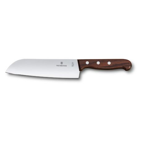 Нож кухонный Victorinox Rosewood (6.8500.17G) стальной сантоку лезв.170мм прямая заточка коричневый