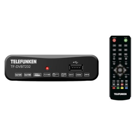 Ресивер DVB-T2 TELEFUNKEN TF-DVBT232, черный