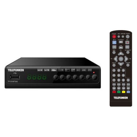 Ресивер DVB-T2 TELEFUNKEN TF-DVBT262, черный