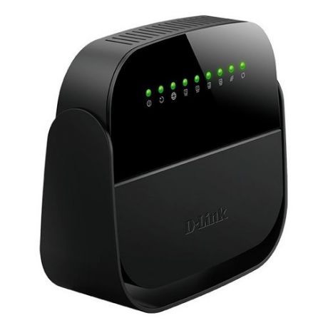 Wi-Fi роутер D-LINK DSL-2640U/R1A, ADSL2+, черный