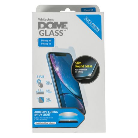Защитное стекло для экрана Whitestone Dome для Apple iPhone XR/11 антиблик, 3D, 1 шт