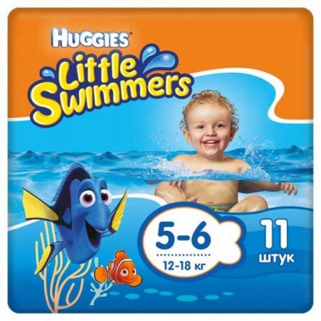 Подгузники Huggies для плавания 5-6 (12-18 кг), 11 шт