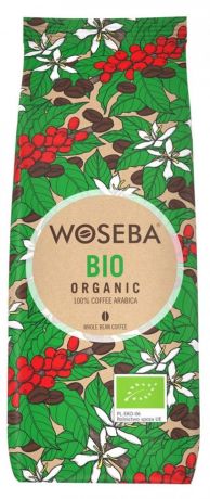 Кофе Woseba BIO ORGANIC органический кофе в зернах, 500г