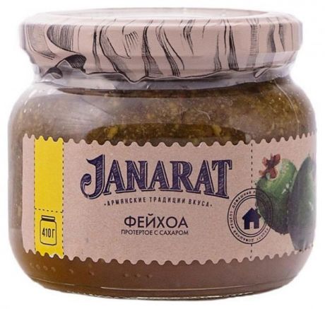 Варенье Janarat фейхоа протертое с сахаром, 410 г