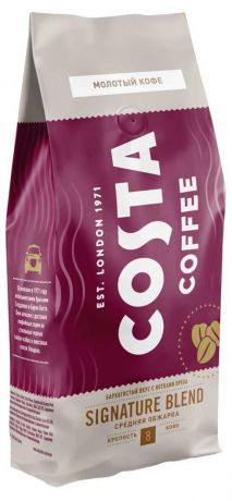 Кофе в зернах Costa Coffee Signature Blend Средняя обжарка, 200 г