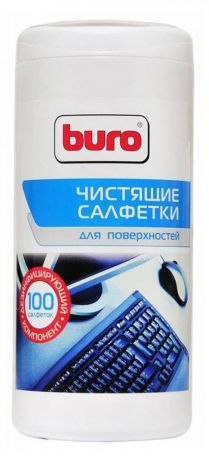 Влажные салфетки Buro BU-Asurface для поверхностей, 100 шт