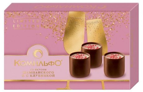 Шоколадные конфеты «Комильфо» шампанское и с клубника, 116 г