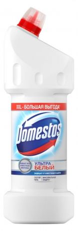 Чистящее средство для унитаза Domestos Ультра белый гель, 1,5л