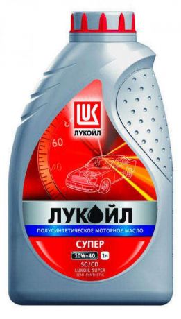 Масло моторное «Лукойл Супер» 10W40 полусинтетическое, 1 л