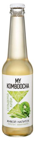 Напиток газированный My Komboocha киви сельдерей безалкогольный, 330 мл