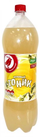 Напиток сильногазированный АШАН Тоник безалкогольный, 2 л
