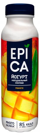 Йогурт Epica питьевой с манго 2.5%, 290 г