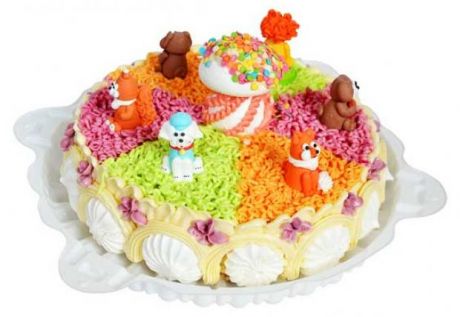 Торт бисквитный «Добрынинский» детский Карусель, 1 кг