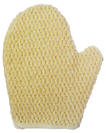 Мочалка для тела Beauty Format натуральная хлопковый и шенилл рукавица, 1 шт