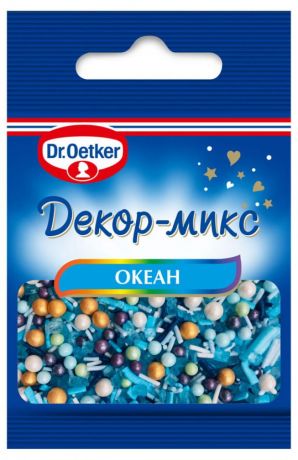 Посыпка сахарная Dr.Oetker Декор-микс Океан, 10 г