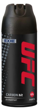 Дезодорант спрей EXXE UFC Carbon hit защита 48 ч, 150 мл