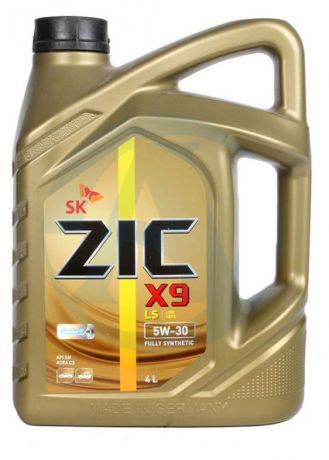 Масло моторное ZIC X9 XQ 5W-40, синтетическое, 4 л