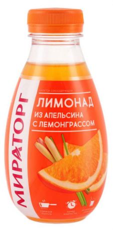 Лимонад «Мираторг» из апельсина с лемонграссом, 370 г