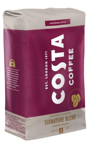 Кофе в зернах Costa Coffee Signature Blend средняя обжарка, 1 кг