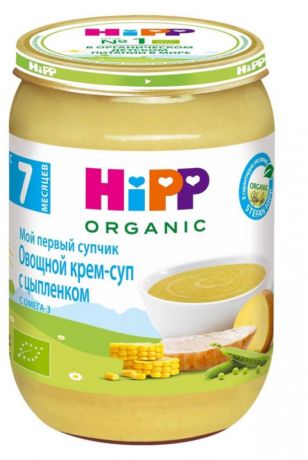 Крем-суп Hipp Органик с цыпленком с 7 мес., 190 г