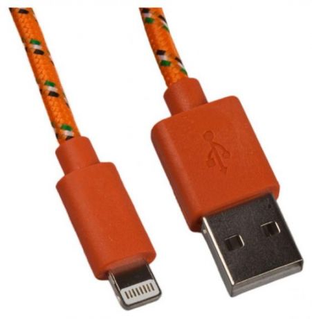 USB кабель Liberty Project для Apple 8 pin Косичка оранжевый