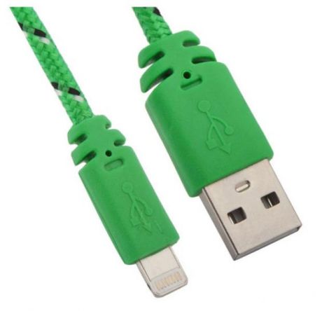 USB кабель Liberty Project для Apple 8 pin Косичка зеленый