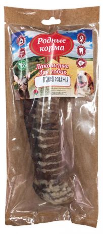 Лакомство для собак «Родные корма» трахея говяжья целая сушеная в дровяной печи, 1 шт