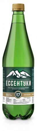 Вода минеральная «Ессентуки» №17 газированная, 1 л