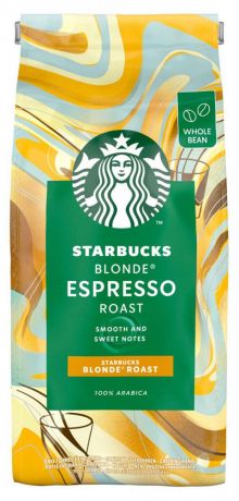 Кофе Starbucks Blonde Espresso Roast в зёрнах, 450 г