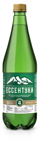 Вода минеральная «Ессентуки» №4 газированная, 1 л