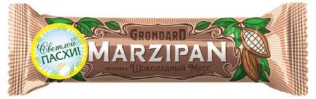 Батончик глазированный Grondard Марципановый Шоколадный мусс, 50 г