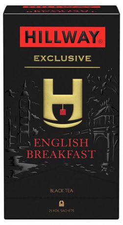 Чай черный HILLWAY English Breakfast байховый кенийский в сашетах 25х2 г