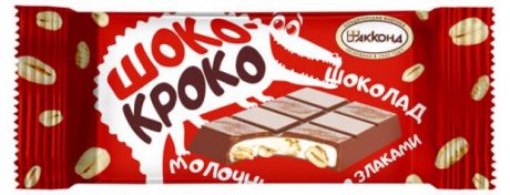 Шоколад «АККОНД» молочный Шоко-кроко со злаками, вес