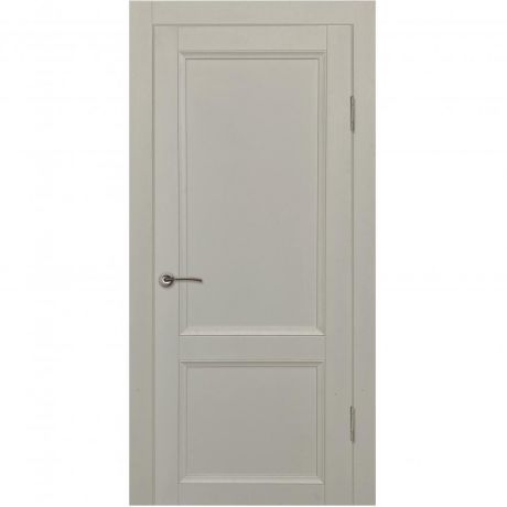 Дверь межкомнатная глухая с замком и петлями в комплекте Рондо 90x200 см Hardflex цвет серый жемчуг