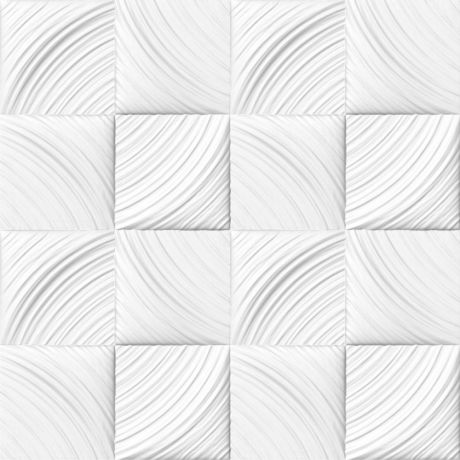 Плита потолочная инжекционная бесшовная полистирол белая Идиллия 50 x 50 см 2 м²