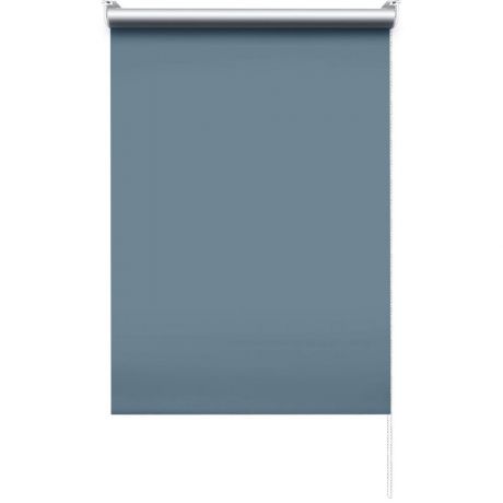 Штора рулонная блэкаут 70x175 см серая/синяя