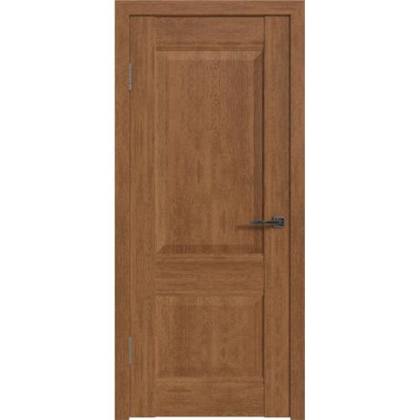 Дверь межкомнатная глухая с замком и петлями в комплекте Классик 2 90x200 см ПВХ цвет дуб аурум