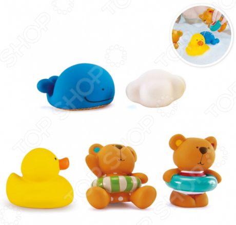 Набор игрушек для купания Hape «Тедди и его друзья»
