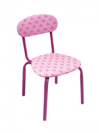 Детский стул Nika СТУ5 Сердечки на розовом