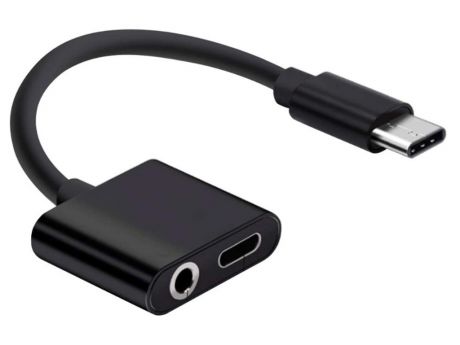 Аксессуар Pero AD05 USB Type-C - USB Type-C/Mini Jack 3.5mm Black PRAD05TTBK