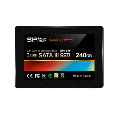 Твердотельный накопитель Silicon Power Slim S55 SATA III 240Gb SP240GBSS3S55S25 Выгодный набор + серт. 200Р!!!