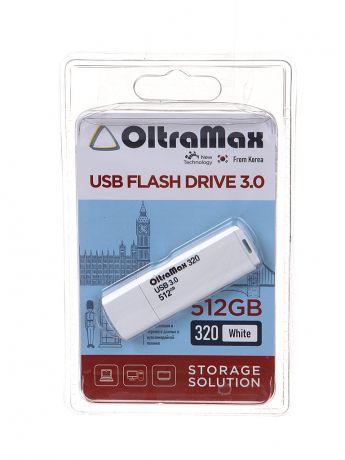 USB Flash Drive 512Gb - OltraMax 320 3.0 White OM-512GB-320-White