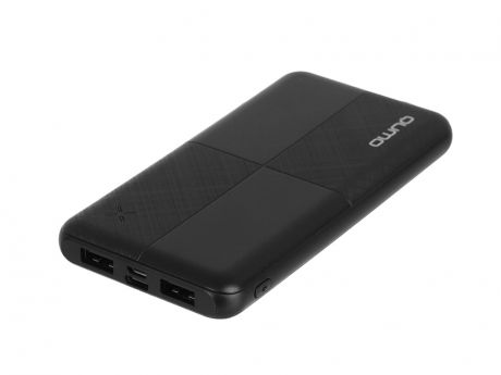 Внешний аккумулятор Qumo Power Bank PowerAid S10000 10000mAh Black 30718