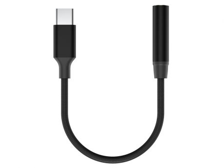 Аксессуар Olmio USB Type-C - AUX 3.5mm 39799 Black