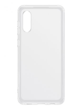 Чехол-накладка для Samsung Galaxy A02 Soft Clear Cover Transparent EF-QA022TTEGRU
