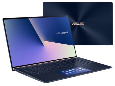 Ноутбук ASUS Zenbook 14 UX434FQ-AI116T Blue 90NB0RM3-M02620 (Intel Core i7-10510U 1.8GHz/16384Mb/1024Gb SSD/nVidia GeForce MX350 2048Mb/Wi-Fi/Bluetooth/Cam/14.0/1920x1080/Windows 10)