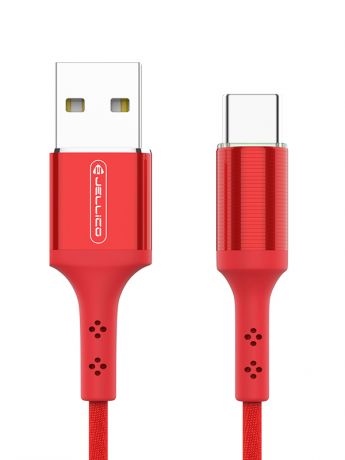 Аксессуар Jellico KDS-70 USB - USB Type-C LED 1.2m Red