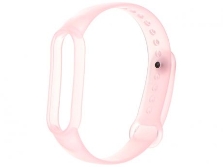 Aксессуар Ремешок Activ для Xiaomi Mi Band 5 Silicone Transparent Pink 4690001287027