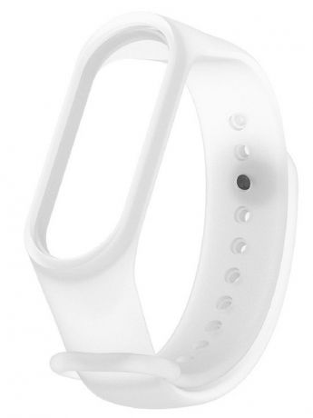 Aксессуар Ремешок Activ для Xiaomi Mi Band 5 Silicone Transparent White 4690001287034